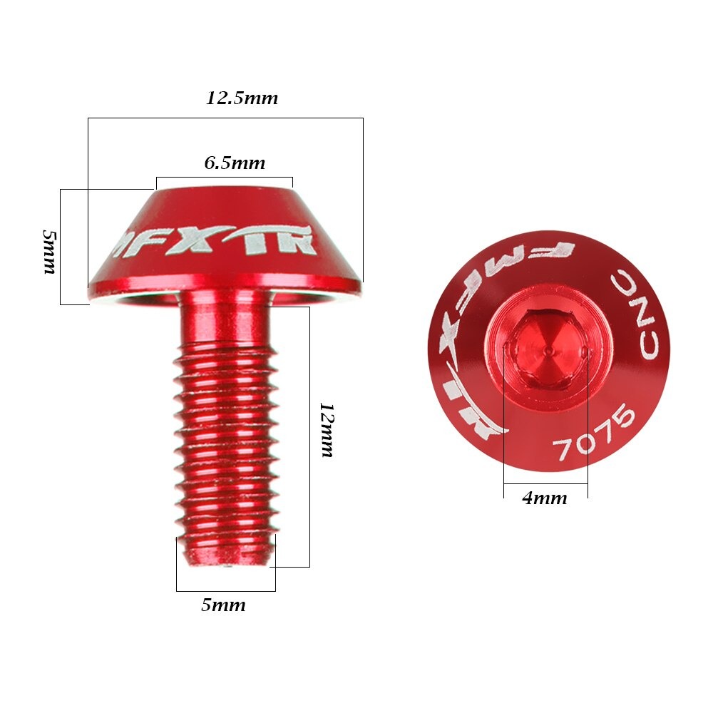 น็อตขาขวดอลูเนียม ยี่ห้อ FMF 7075 ติดที่ยึดขวดน้ำจักรยาน