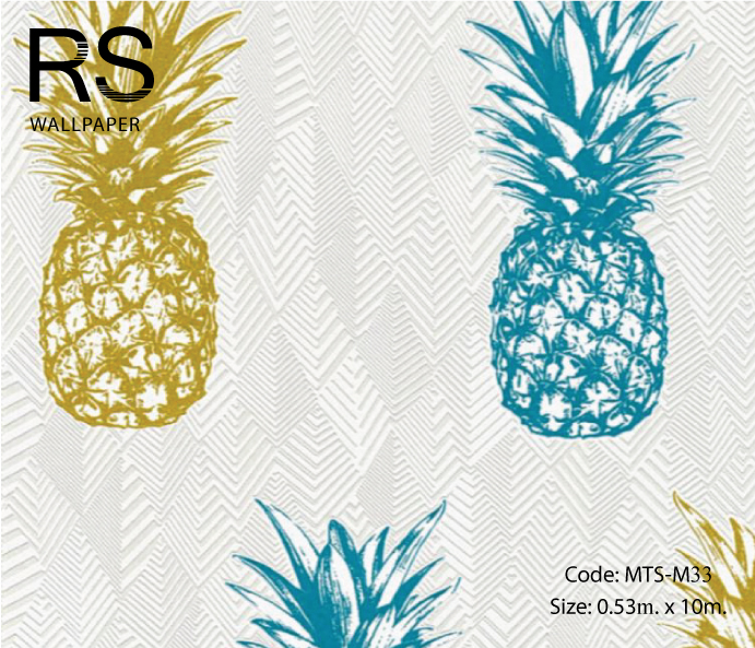 วอลเปเปอร์ลายลูกสับปะรดสไตล์โมเดิร์น MTS-M33