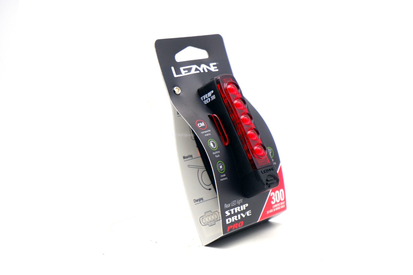 ไฟท้ายจักรยาน Lezyne Strip Drive Pro 300 rear light