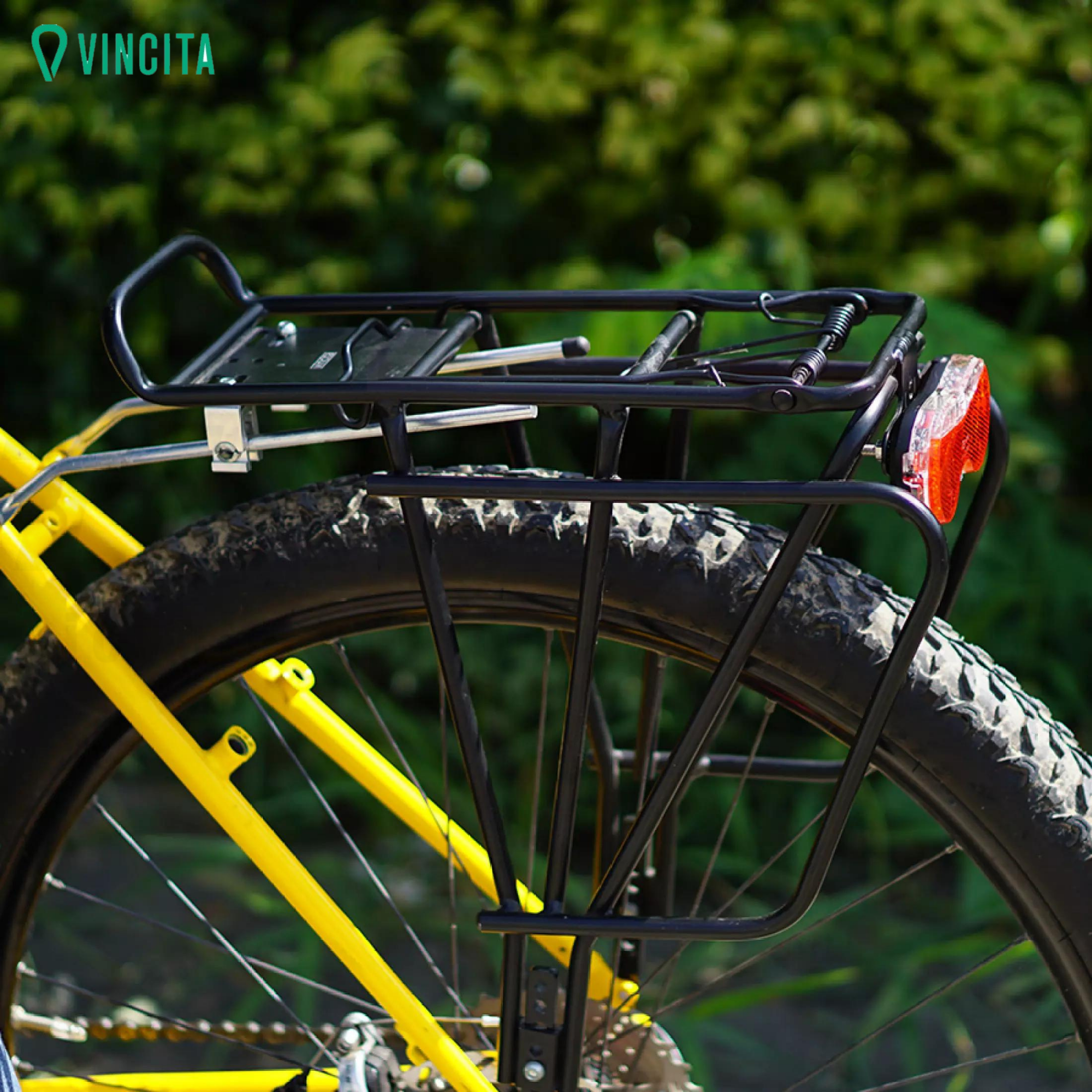 ไฟท้ายติดตะแกรงหลังจักรยาน VINCITA SPARK พร้อมถ่าน AAA 2 ก้อน