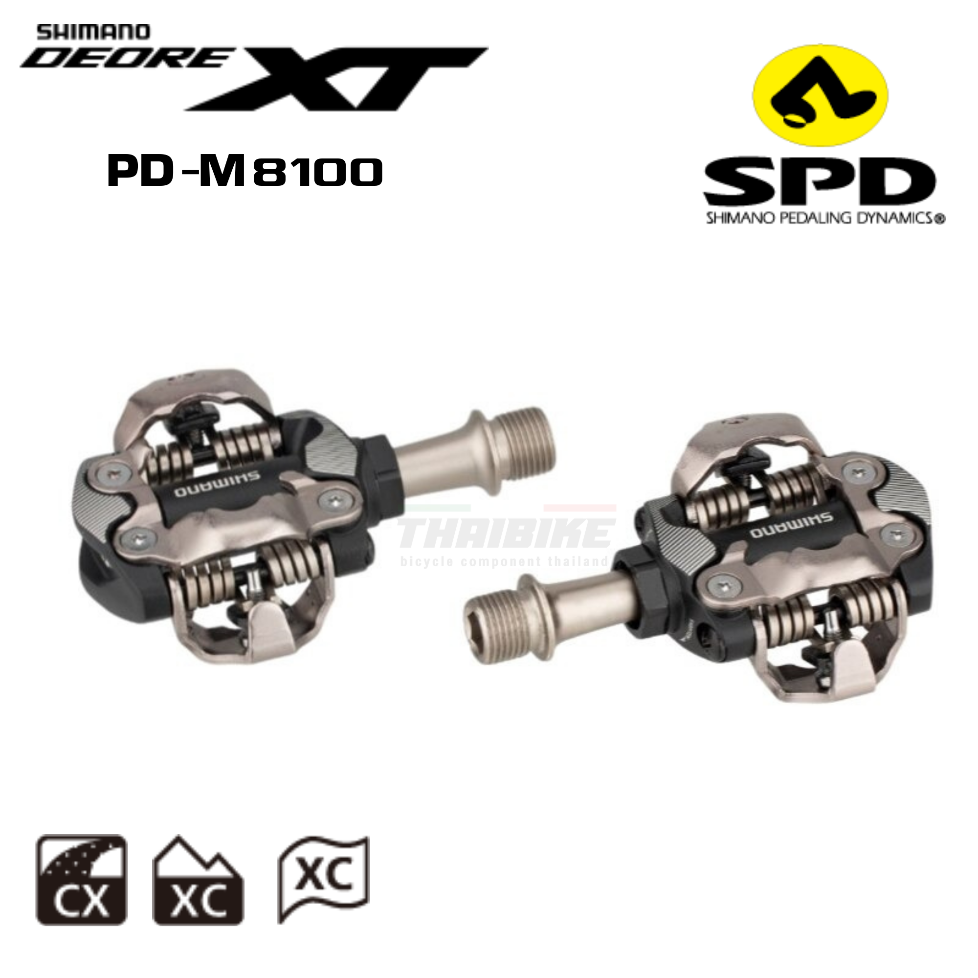 ศูนย์ไทย บันไดคลีทจักรยานเสือภูเขาชิมาโน่ shimano XT PD M8100 M8120