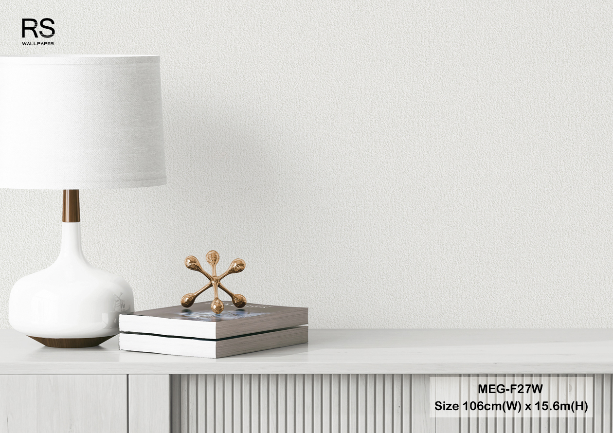 วอลเปเปอร์ สีขาวอมเทา MEG-F27W