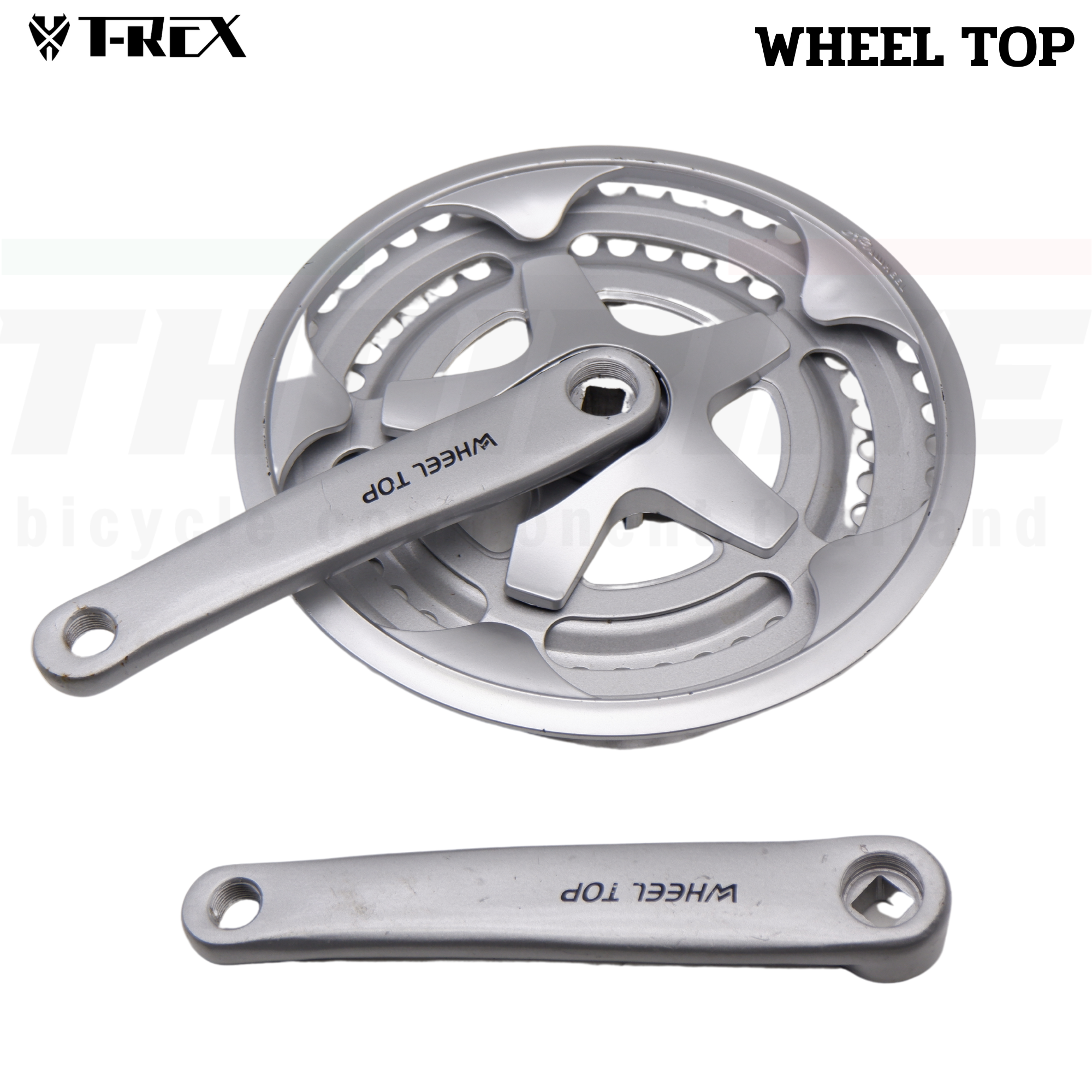 ชุดขาจานจักรยานกะโหลกเหลี่ยมพร้อมใบจาน WHEEL TOP 52/42