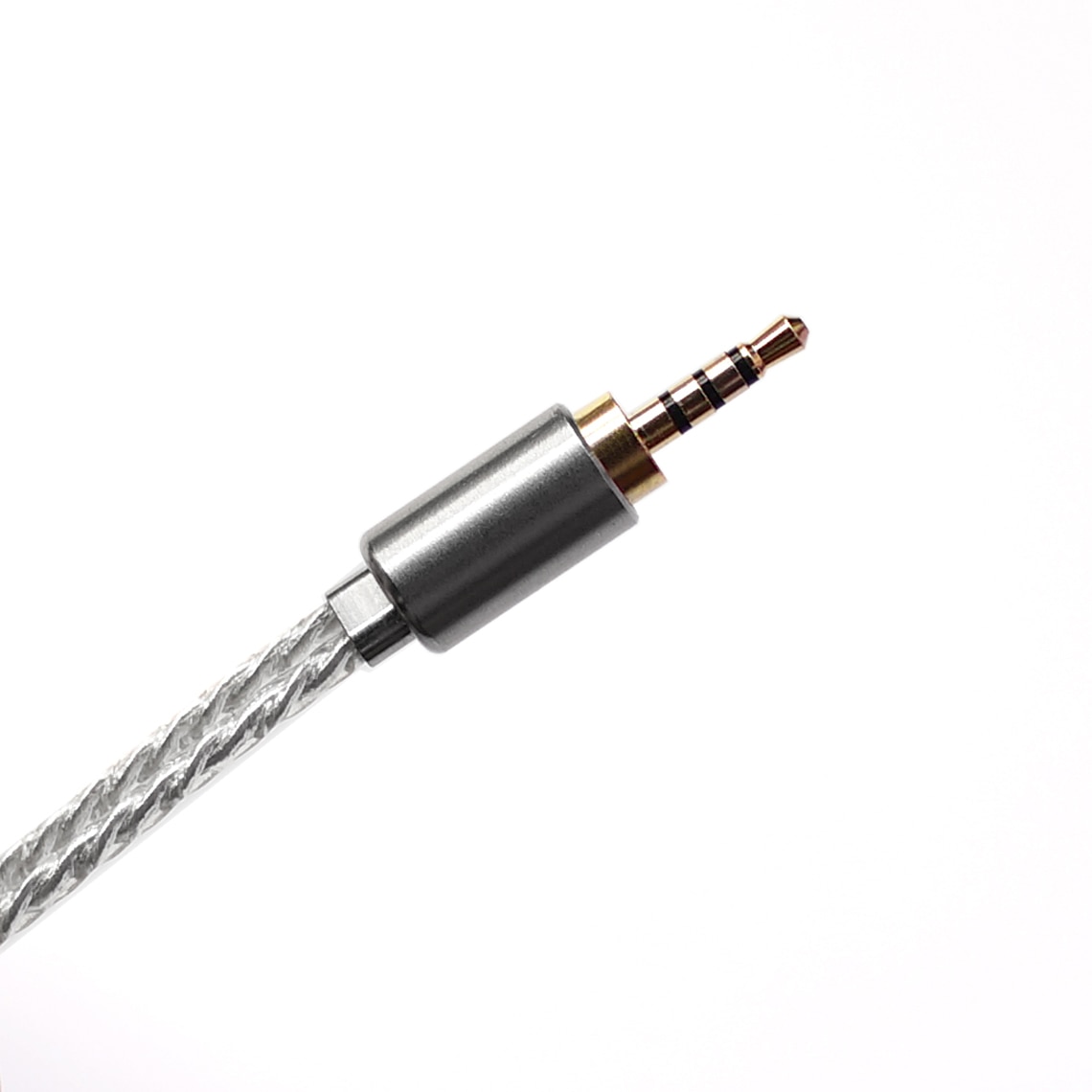 (สินค้ามีตำหนิ) DD BC50B สายอัพเกรดทองแดงชุบเงินถัก 7N OCC ยาว 50CM