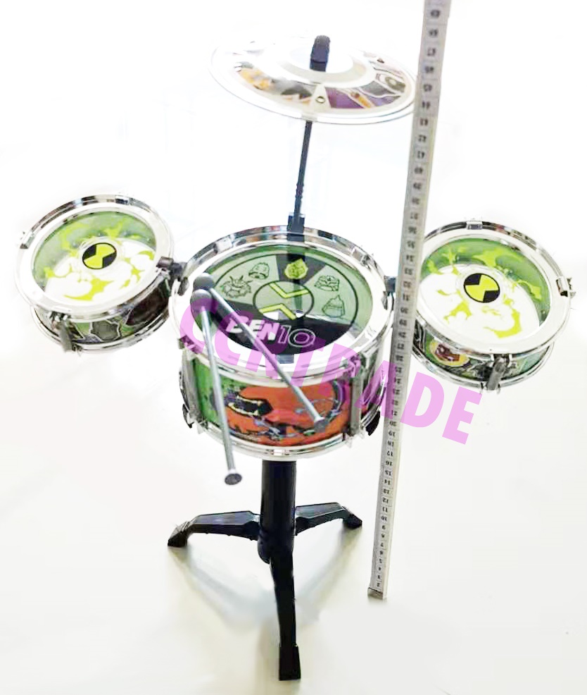 กลองชุดเบนเทน+ไม้ตีกล่อง 38.5x45 ซม. (ลิขสิทธิ์แท้)(1x3)