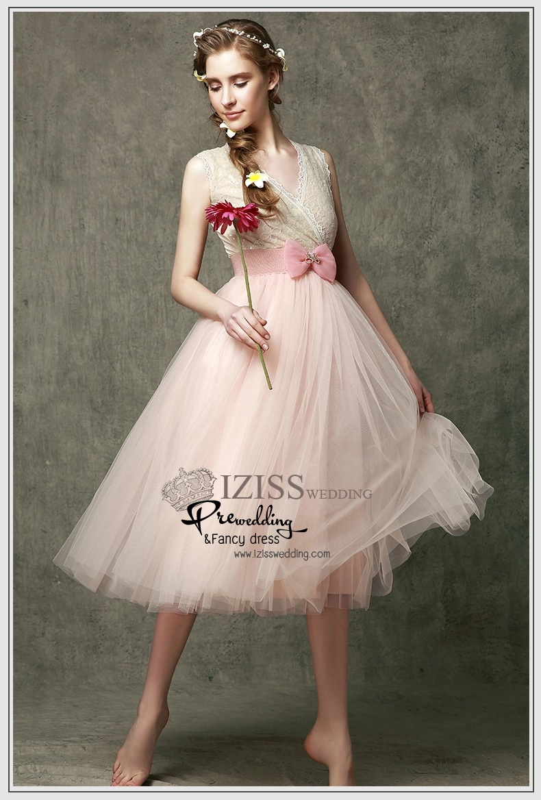 ฺBM0105 - พรีออเดอร์ ชุดเพื่อนเจ้าสาวราตรียาวสีครีม กระโปรงผ้ามุ้งสีหวานพาสเทล น่ารักมากๆค่ะ