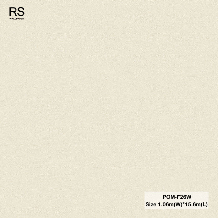 วอลเปเปอร์ สีครีม POM-F26W