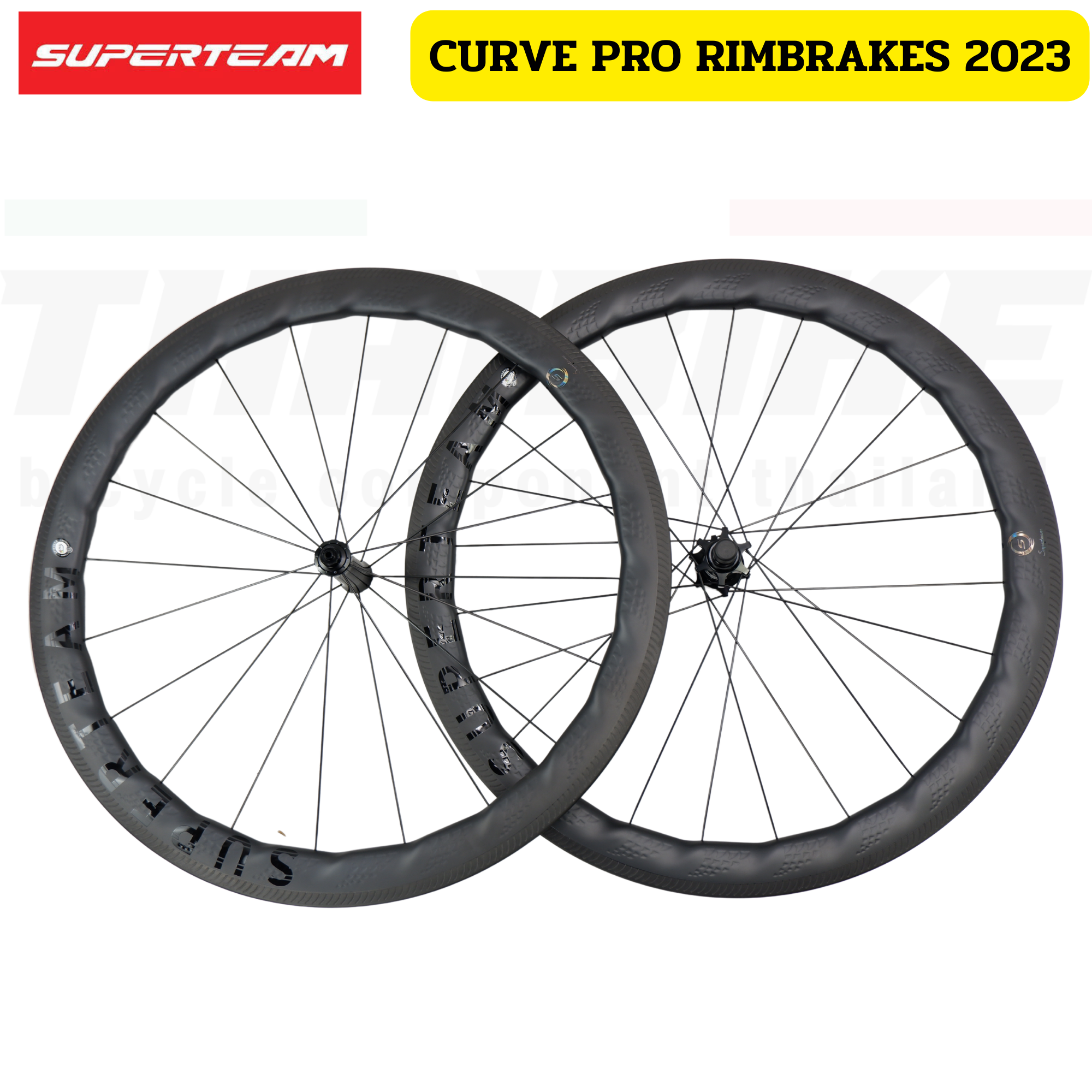 ล้อจักรยานเสือหมอบคาร์บอนดิสก์เบรค/ริมเบรค Superteam curve pro 2 DISCBRAKE/RIMBRAKES