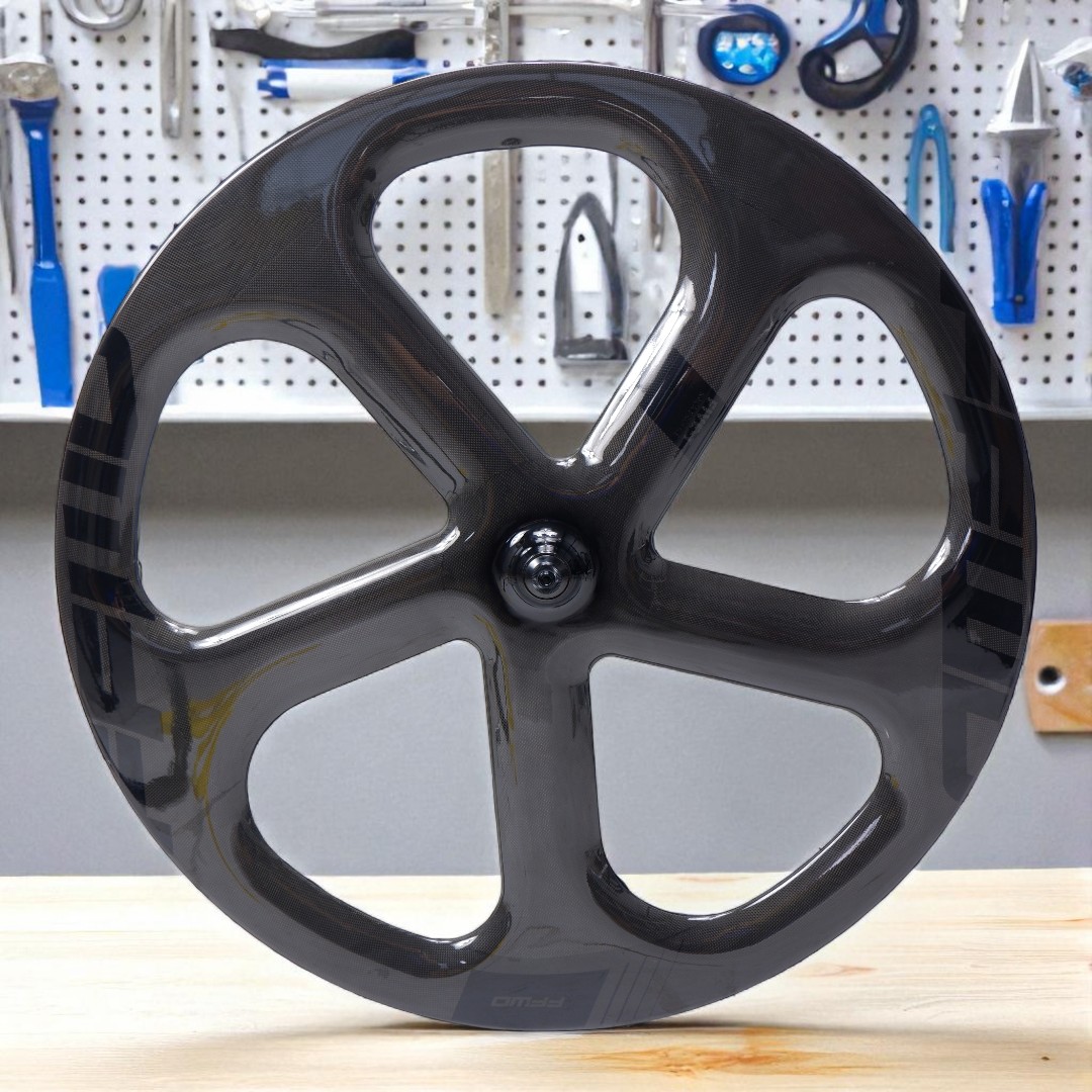 ล้อหน้าจักรยานคาร์บอน 700C แบบ 3/4/5 ก้านสำหรับจักรยานเสือหมอบ FIX GEAR