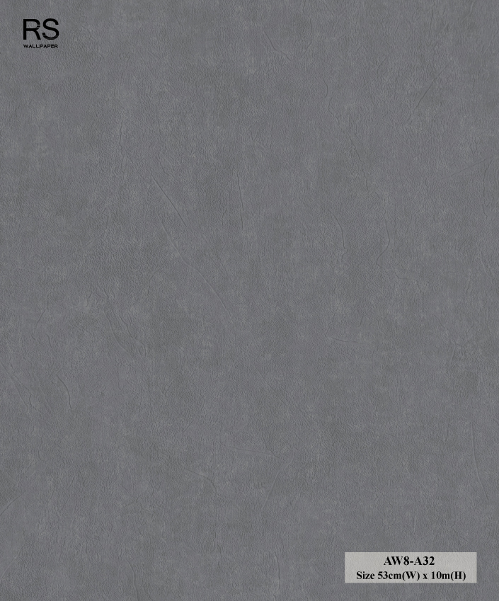วอลเปเปอร์ลายปูนเปลือยสีเทาเข้มอมน้ำตาล AW8-A32
