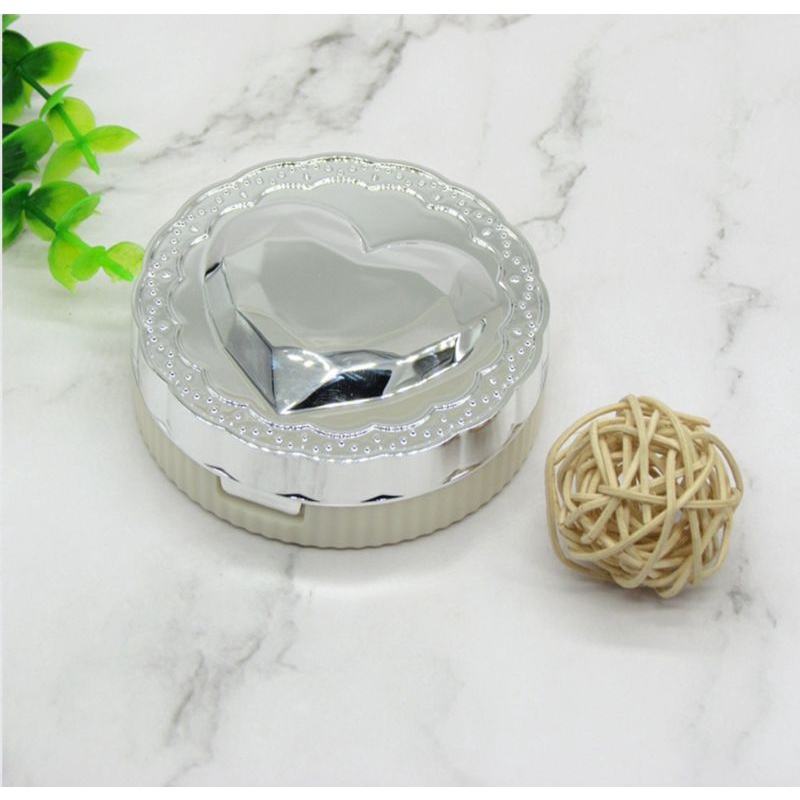 กล่องรี กล่องใส่รีเทนเนอร์ มีกระจก 🌊ลายหัวใจเมทาลิก❤️ สวยหรู กล่องรีเทนเนอร์ พร้อมส่งจากไทย