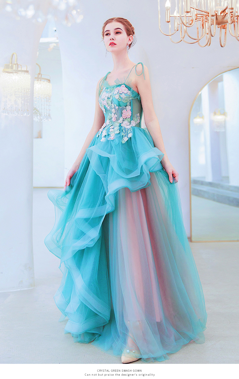 DL113 **พรีออเดอร์สีเขียวตุ่นตามรูปสุดท้ายค่ะ** ชุดออกงานสีเขียวตุ่น ชุดราตรี เดรสยาวออกงาน (Night party dresses) ชุดไปงานแต่งงานสวยๆ "ธีมสีเขียวตุ่น"