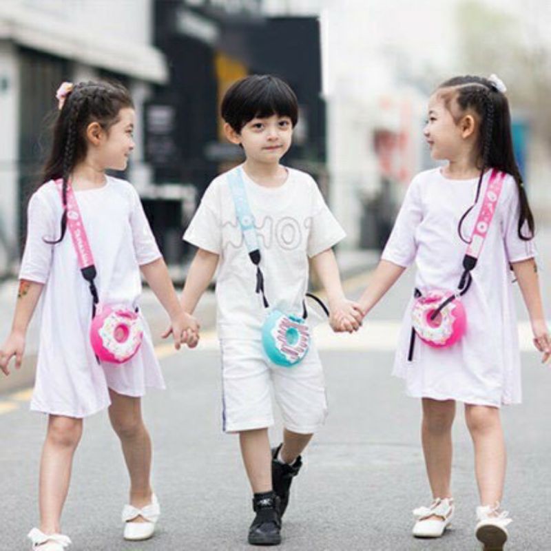 กระติกน้ำโดนัท พร้อมส่งจากไทย กระติกน้ำหลอดเด้ง