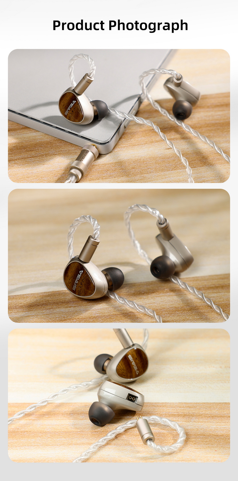 Sivga QueUTG หูฟัง IEMs ไดรเวอร์ Dynamic ไดอะแฟรมกระจกแบน ปลั๊กหูฟังถอดเปลี่ยนได้ ประกันศูนย์ไทย