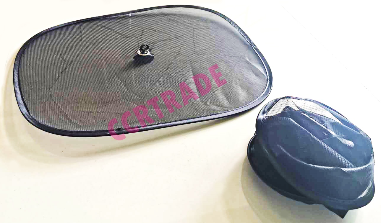 แผ่นบังแดดในรถ 2 ชิ้น+จุกสุญญากาศ 38x44 ซม.(งานหนา)