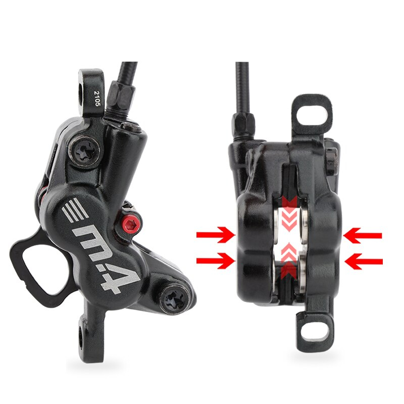 ชุดดิสก์เบรคน้ำมันจัดรยานเสือภูเขา MEROCA MT420 MTB bike hydraulic brake 160mm brake four piston