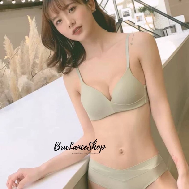 BLS✿6146 Setบรา+กกน. ชุดชั้นในแฟชั่น งานฟองบางมินิมอล