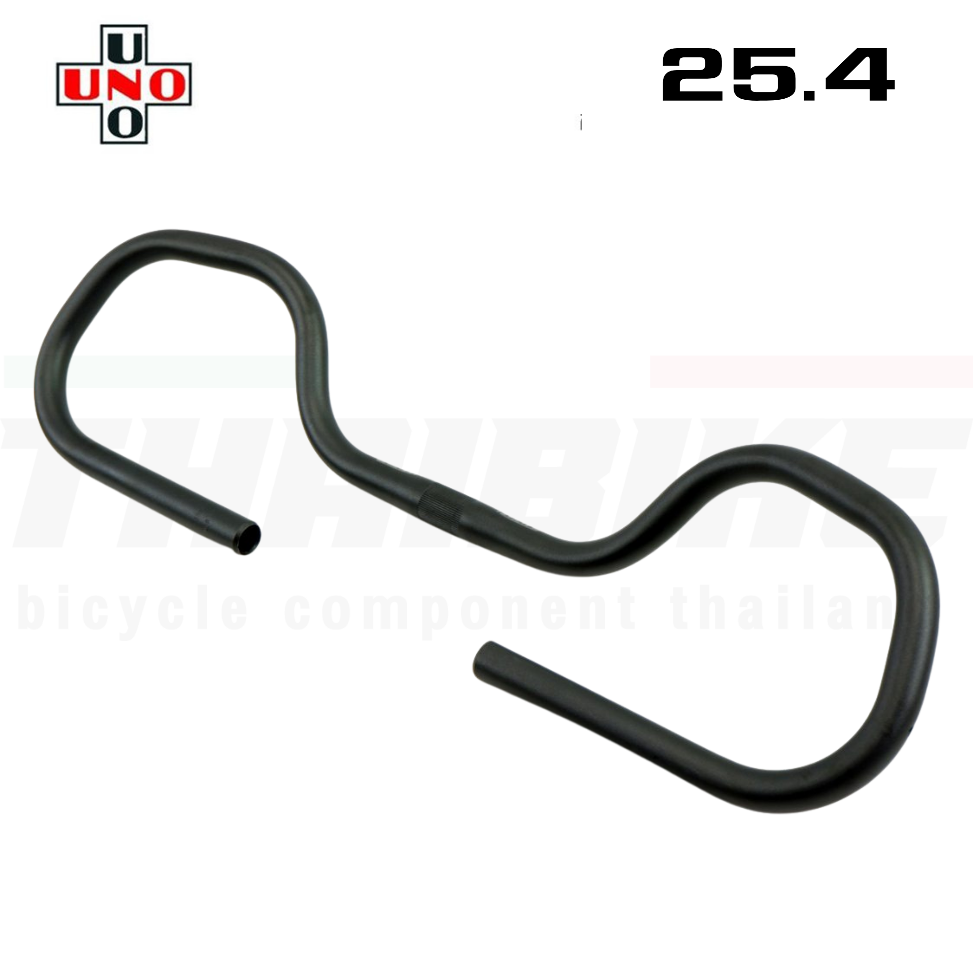 แฮนด์จักรยานผีเสื้อ UNO KALLOY TOURING AL069 AL069V 25.4/31.8