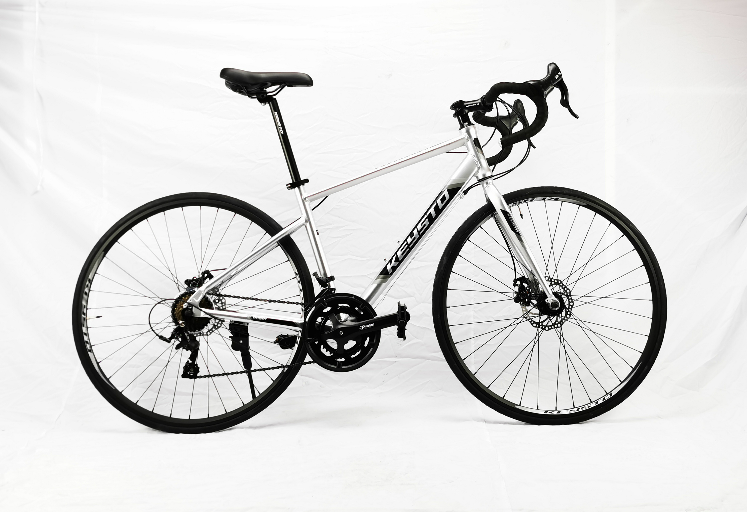 จักรยานเสือหมอบมือตบ RA881 KEYSTO 700C เกียร์ 16 สปีด เฟรมอลูมิเนียม หมอบดิส