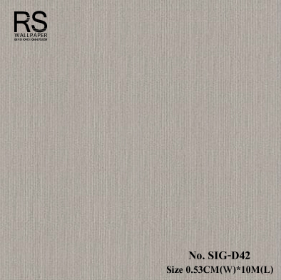 วอลเปเปอร์ สีเทา เทกเจอร์ลายเส้น No.SIG-D42