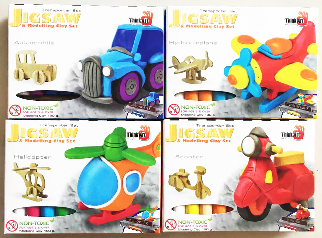 ดินน้ำมันเสริมทักษะ 3D กล่อง 13.5 ซม.(คละแบบ)