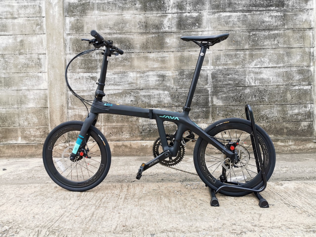 จักรยานพับได้คาร์บอนแท้ JAVA ARiA 18sp น้ำหนักเบา พับได้ Full Carbon FoldingBike