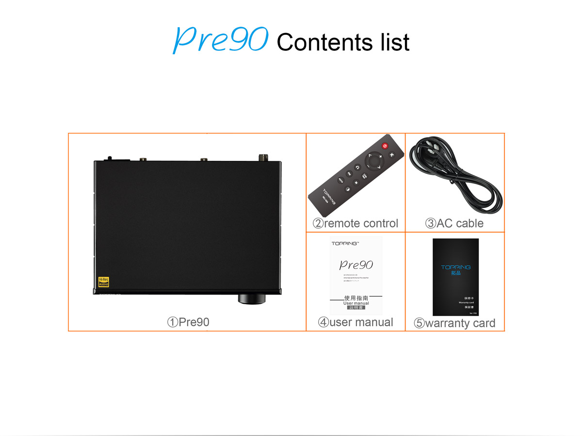 ขาย Topping Pre90 ปรีแอมป์ Preamplifier ระดับ Hi-Res
