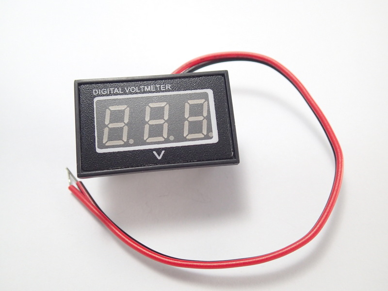 DC Waterproof Digital Volt Meter 15-120V Two-Wire [Blue ]