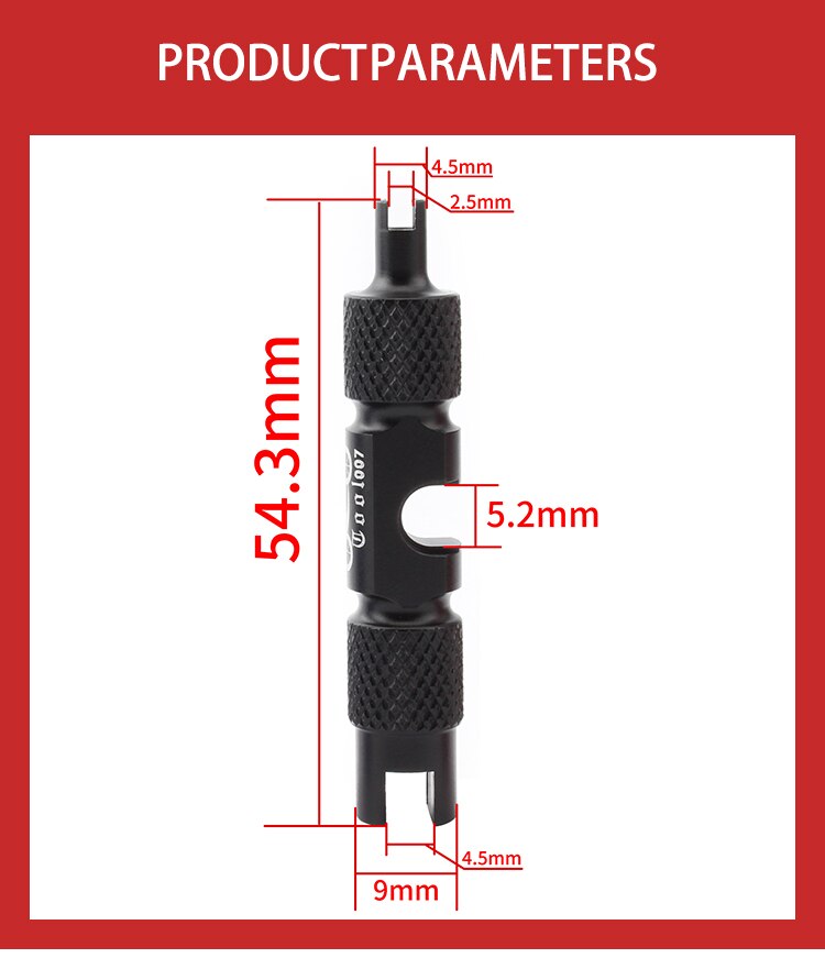 เครื่องมือถอดหัวสูบลมจักรยาน MUQZI multifunction Valve Spanner Core
