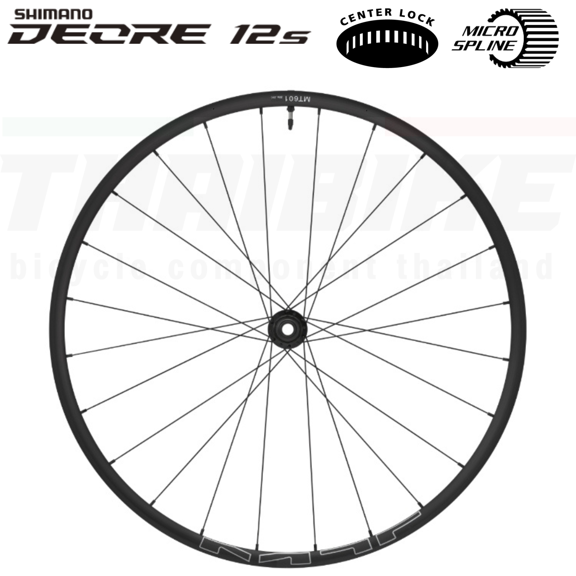 ชุดล้อจักรยานเสือภูเขา SHIMANO 27.5/29 Tubeless Wheel Thru Axle WH-MT601