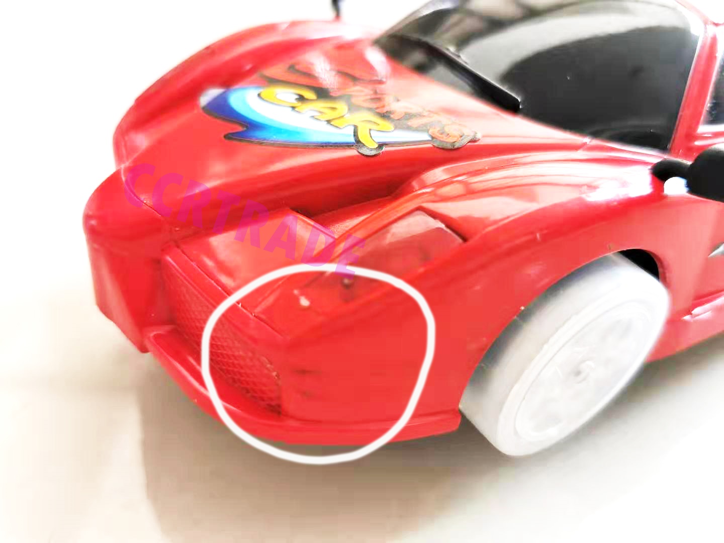 รถสปอร์ตแดนซ์ซิ่ง ล้อไฟกล่อง มีเพลง มีไฟ 10x25 ซม.(1x3)