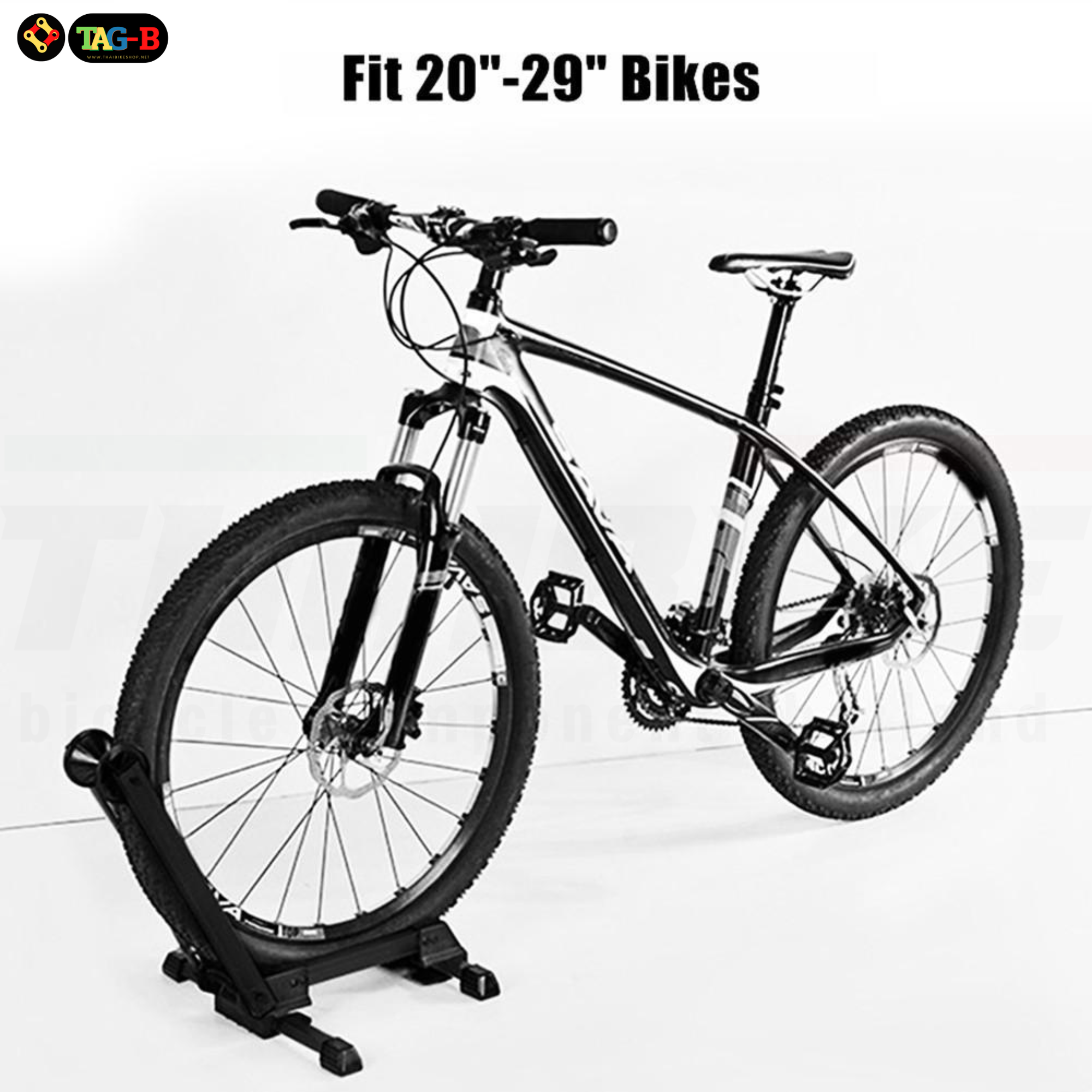 ขาตั้งจักรยานแบบมีสปริงรุ่นพับได้ ตัว L THAIBIKE สำหรับล้อ 20 24 26 27.5 29 700C