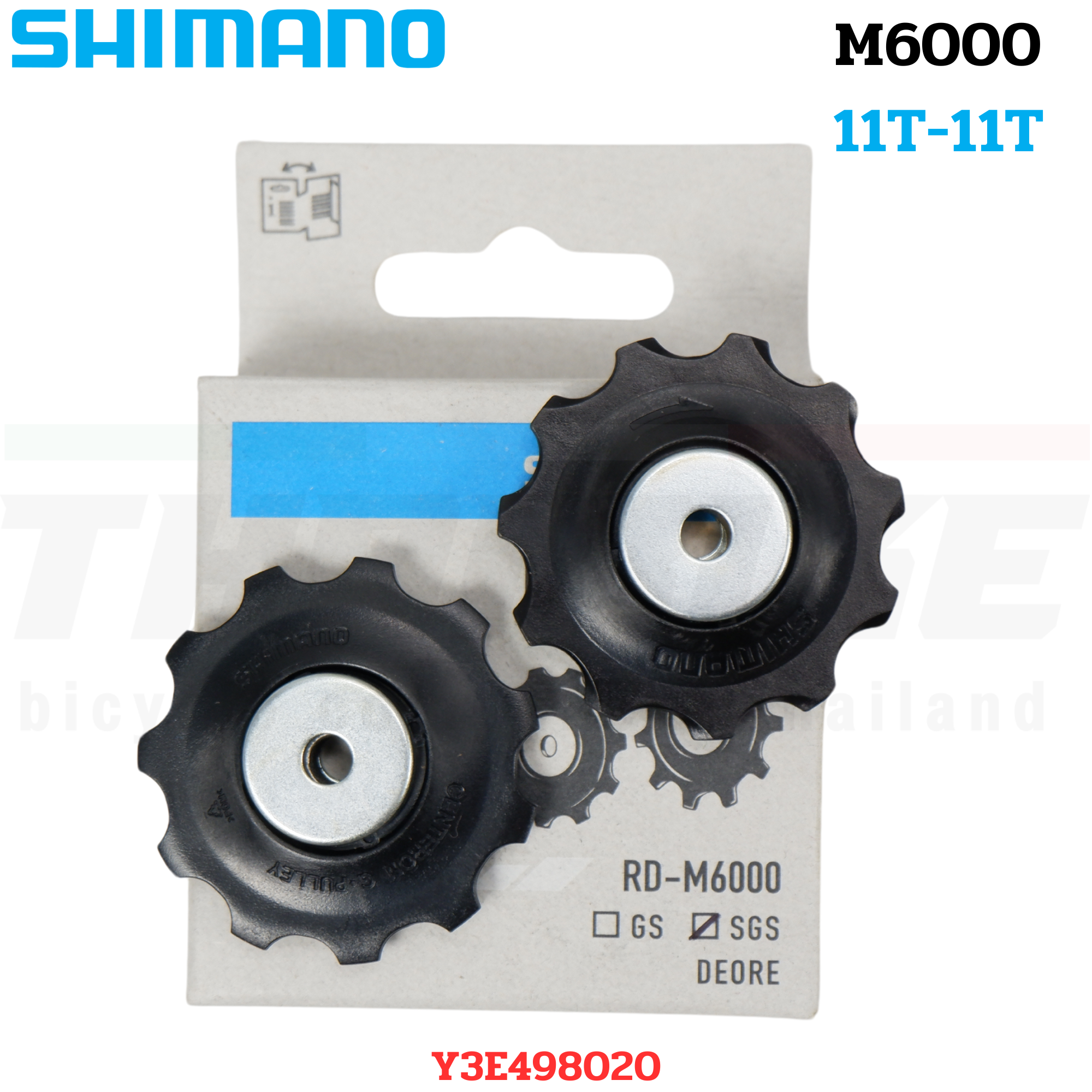 ลูกกลิ้งตีนผีหลังจักรยานเสือหมอบ PULLEY SHIMANO 4700/5800/6800/R8000/M4000/M610/M6000/M7000/M780/M8000/6700/Deore/XT/SLX/Ultegra/105
