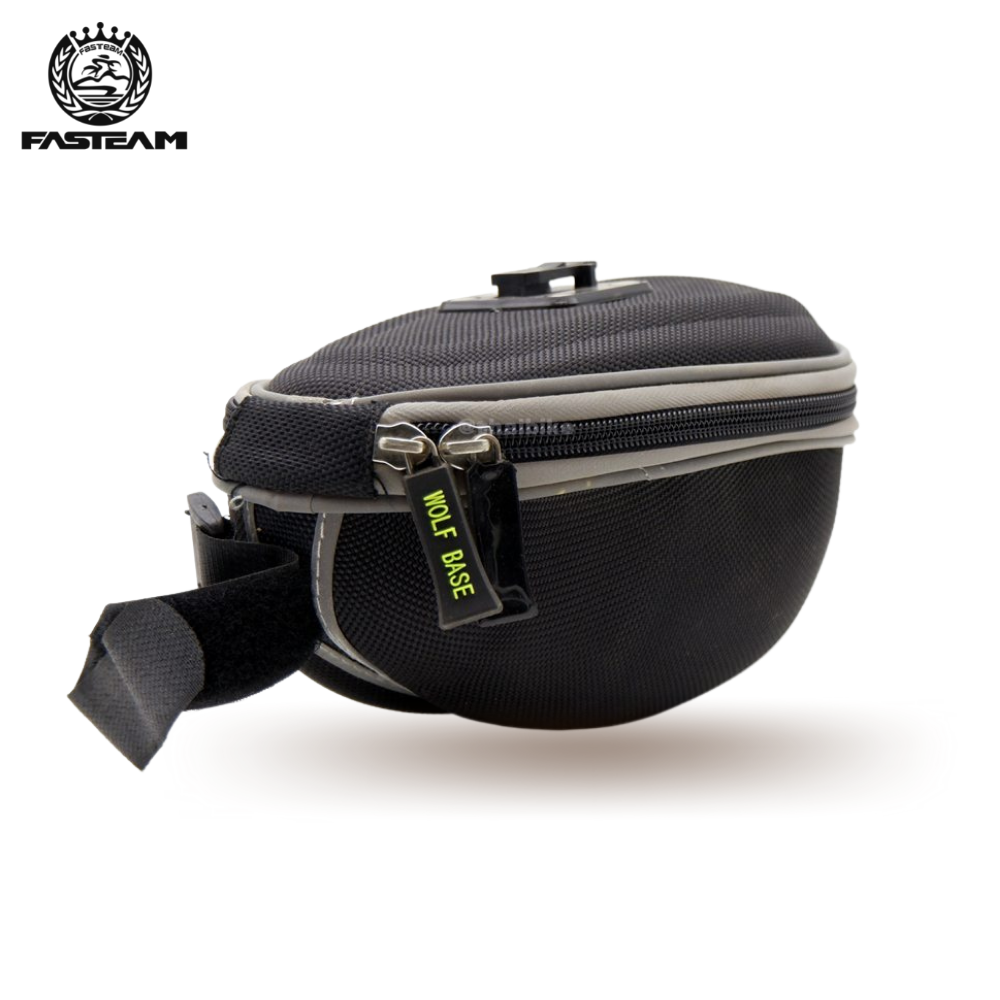 กระเป๋าใต้อานจักรยาน WOLF BASE แบบทรงแข็ง มีไฟกระพริบในตัว กันน้ำ