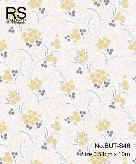 วอลเปเปอร์ลายดอกไม้ใบไม้ BUT-S46