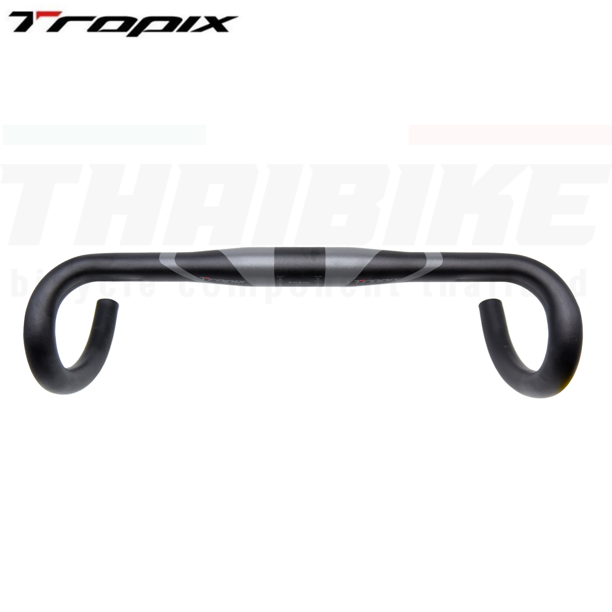 แฮนด์จักรยานเสือหมอบอลูมิเนียม TROPIX 31.8 ผลิตจากโรงงาน UNO 38/40/42/44