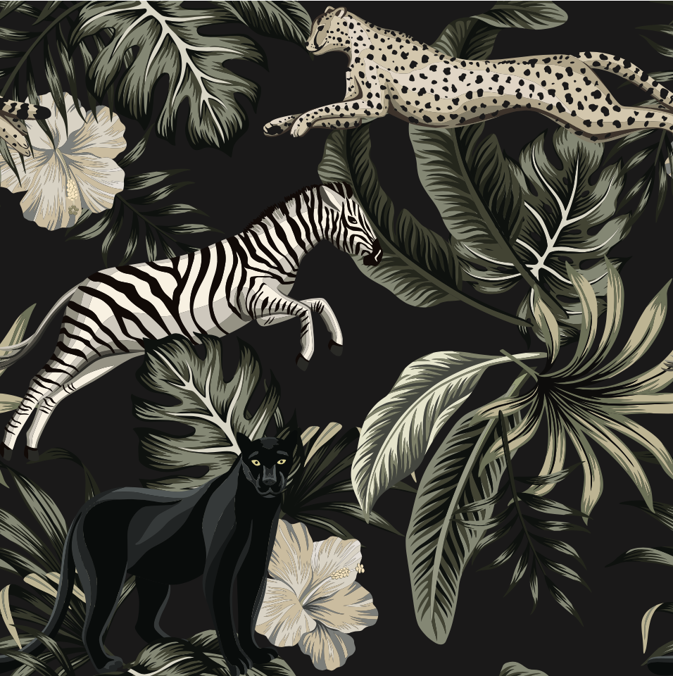 วอลเปเปอร์ภาพป่าเขตร้อน Tropical (สั่งผลิต)