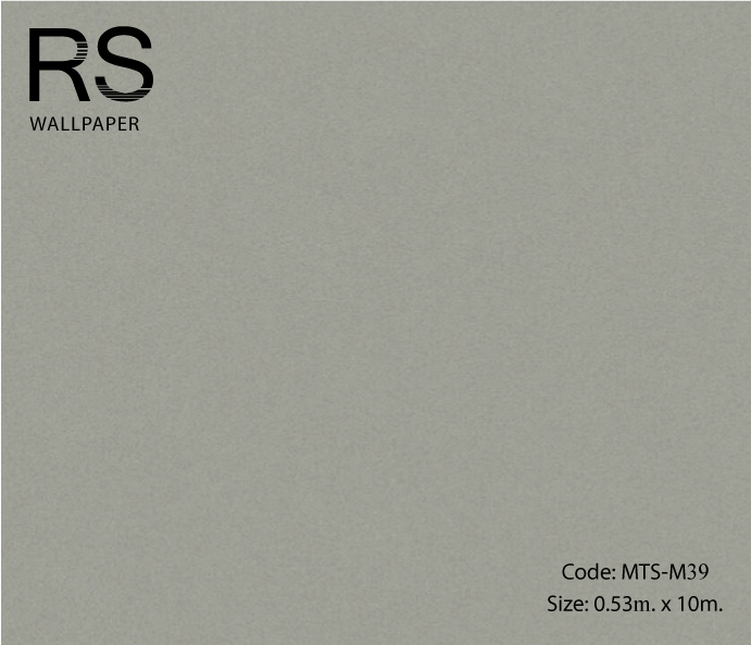 วอลเปเปอร์พื้นเรียบสีเทาอมสีเขียว MTS-M39