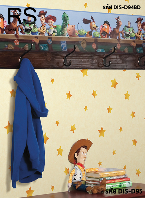 วอลเปเปอร์ ดิสนีย์ ลายดาวสีเหลืองToy Story DIS-D95