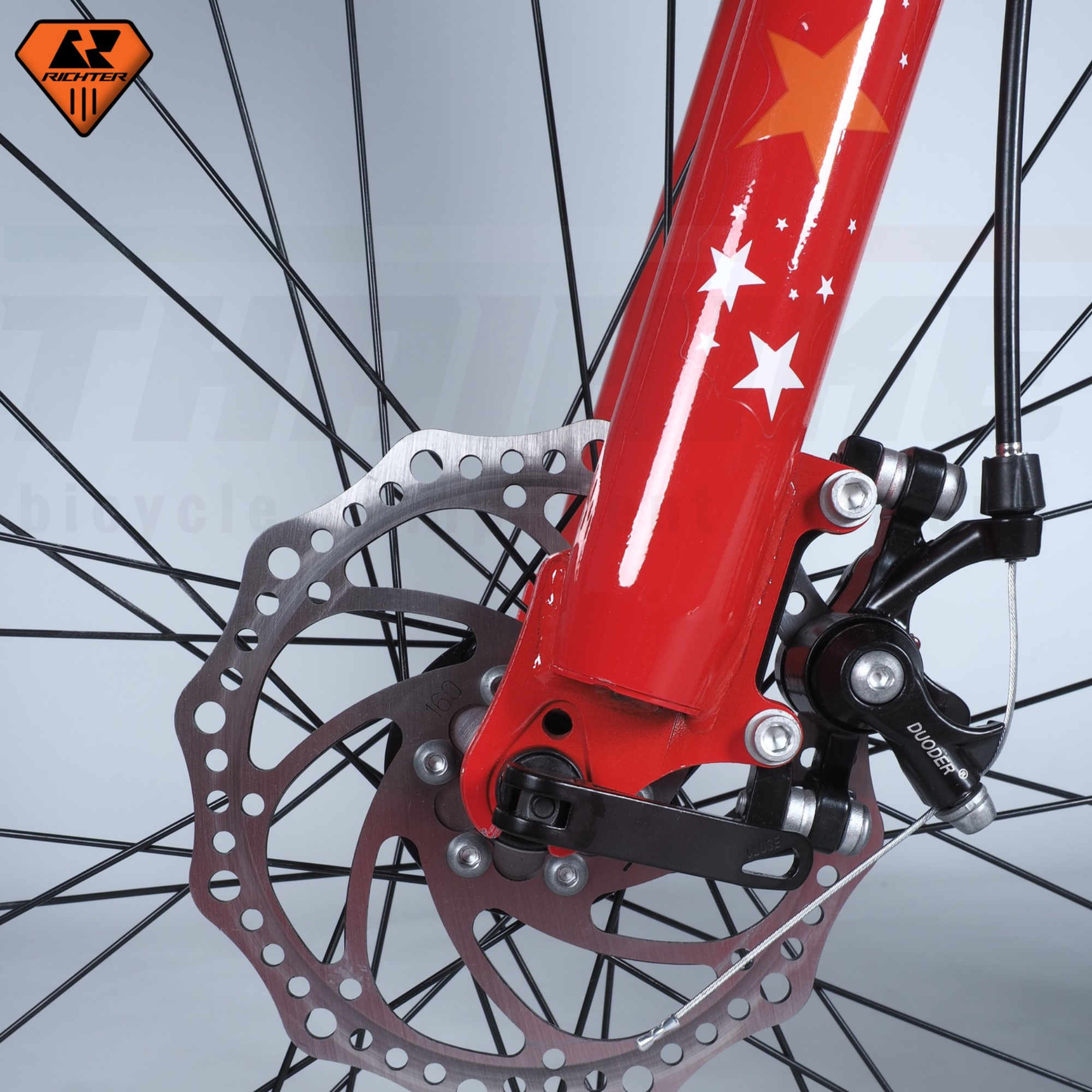 จักรยานเสือภูเขาล้อ 24 นิ้ว เฟรมอลูมิเนียม RICHTER SMASH 24