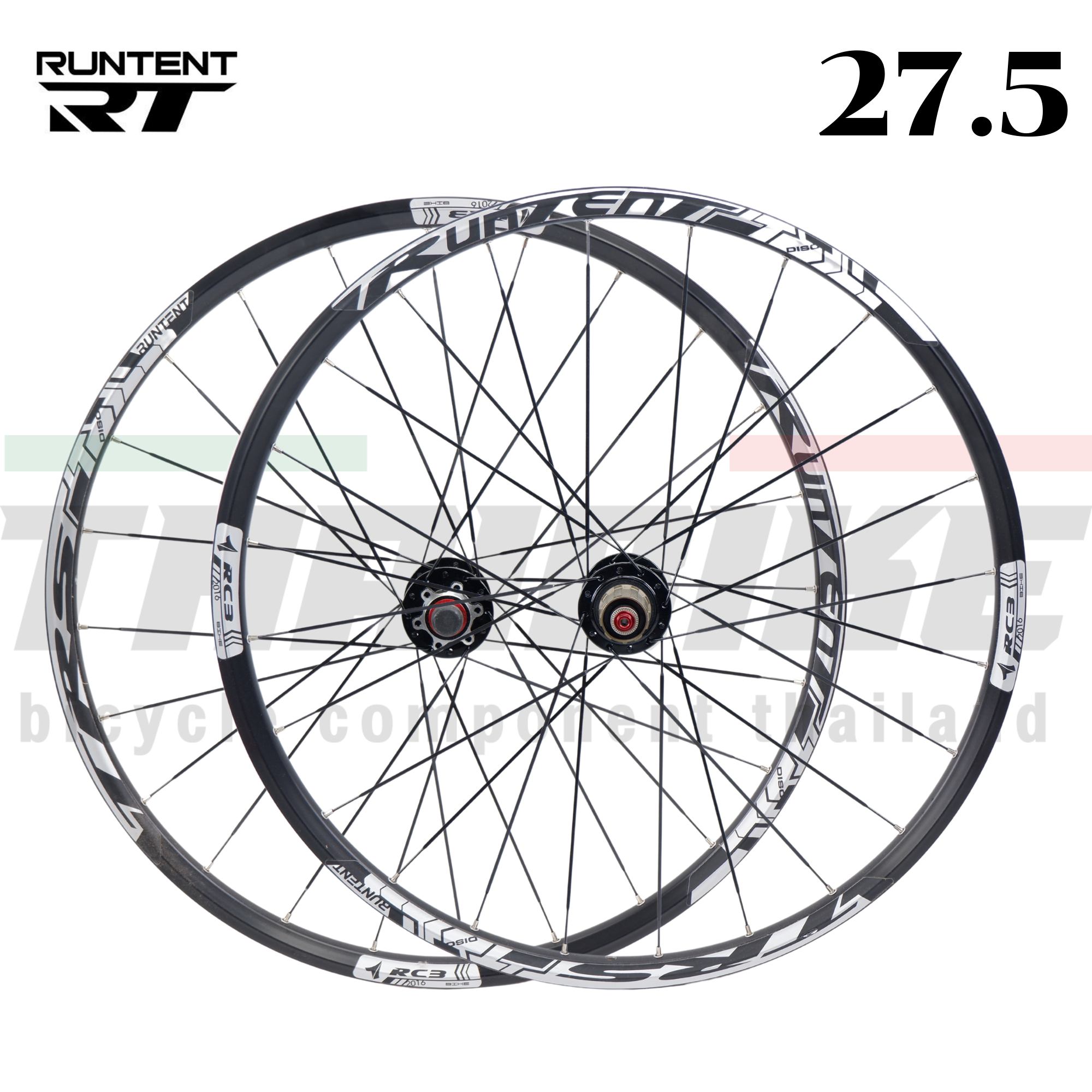 ล้อจักรยานอลูมิเนียมสำหรับเสือภูเขา THAIBIKE RUNTENT RC3 สำหรับล้อ26/27.5