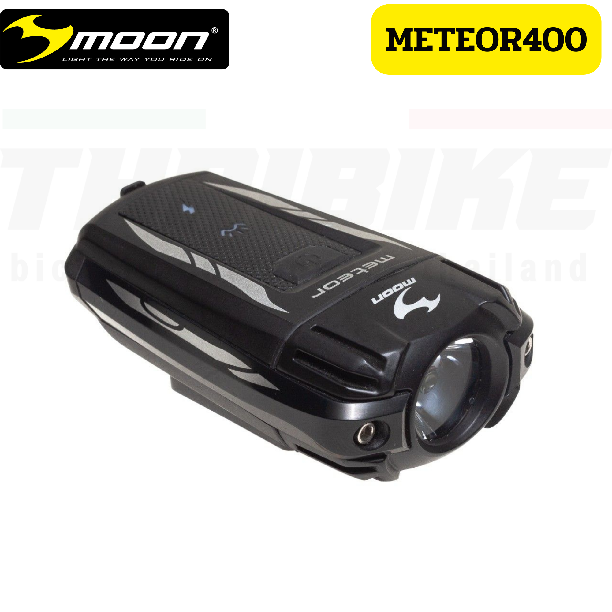 ไฟหน้าจักรยาน MOON METEOR 400 lumens ไฟท้าย MOON COMET X