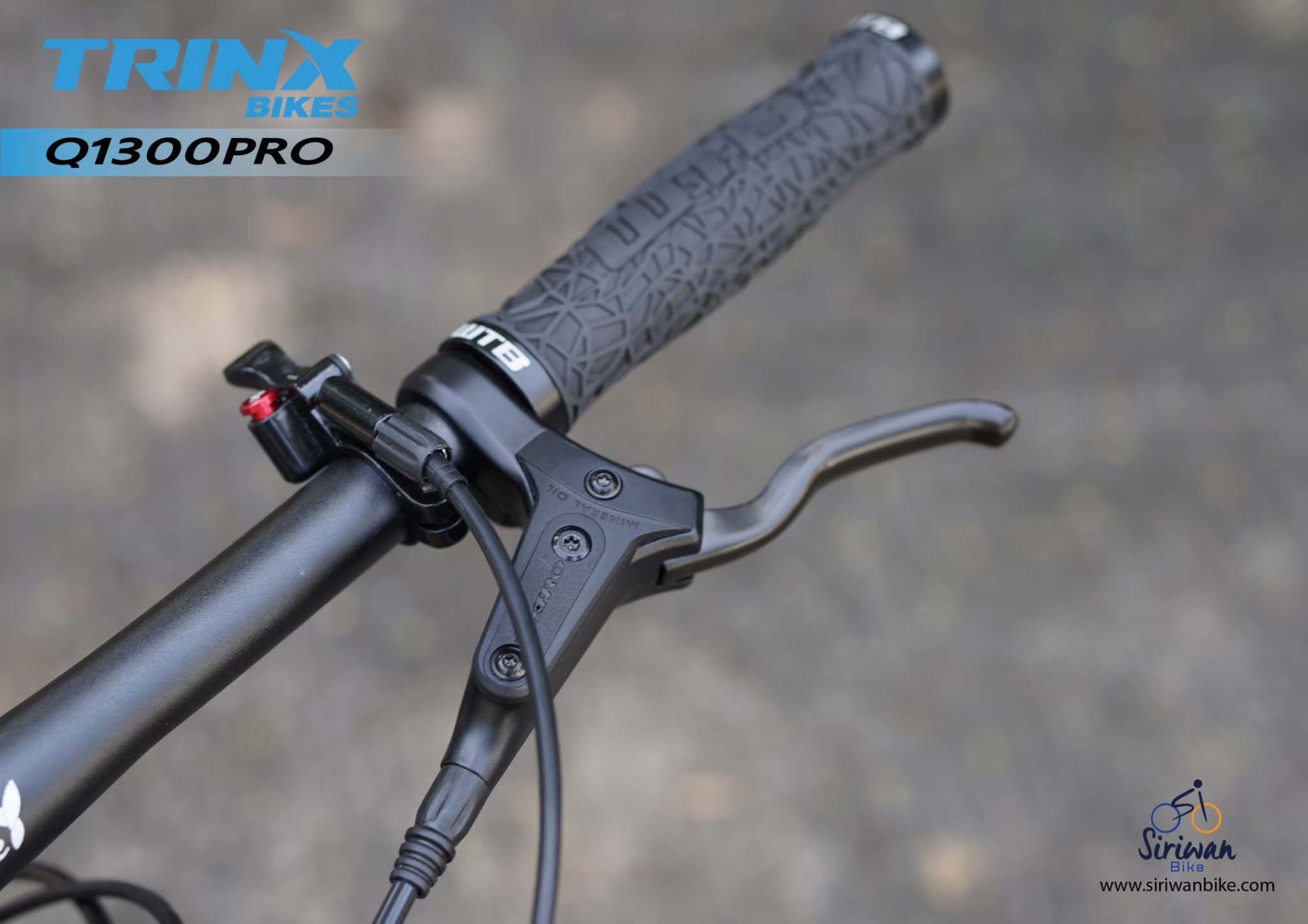 TRINX : Q1300 Pro เสือภูเขาเฟรมอลูมิเนียม ล้อ 29" Boost เกียร์ SRAM SX Eagle 12 สปีด โช้กลมรีโมท ดิสเบรกน้ำมัน Shimano ดุมแบริ่ง แกนสอด