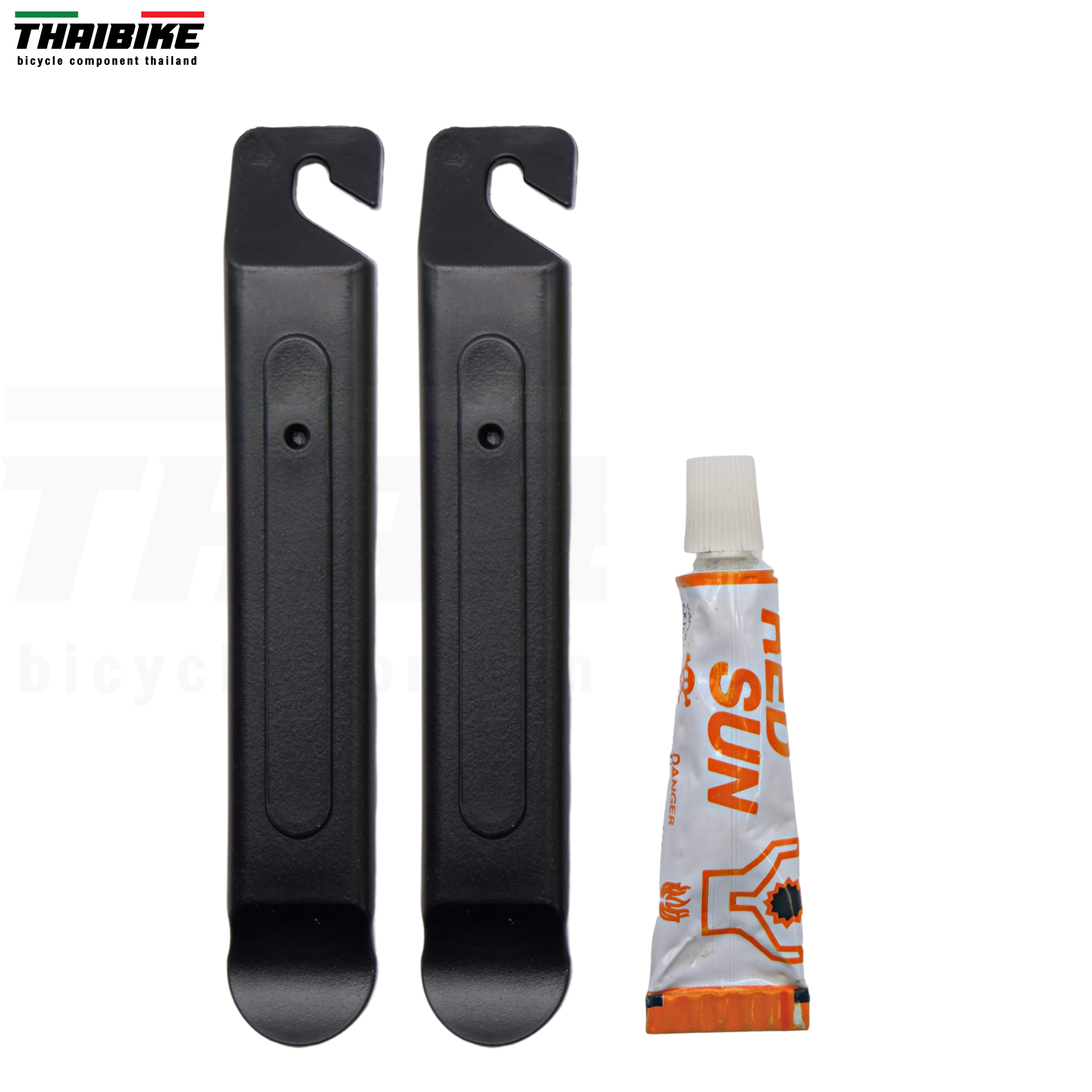 ชุดปะยางจักรยาน ที่งัดยาง กาวปะยาง มีกล่อง ยี่ห้อ THAIBIKE