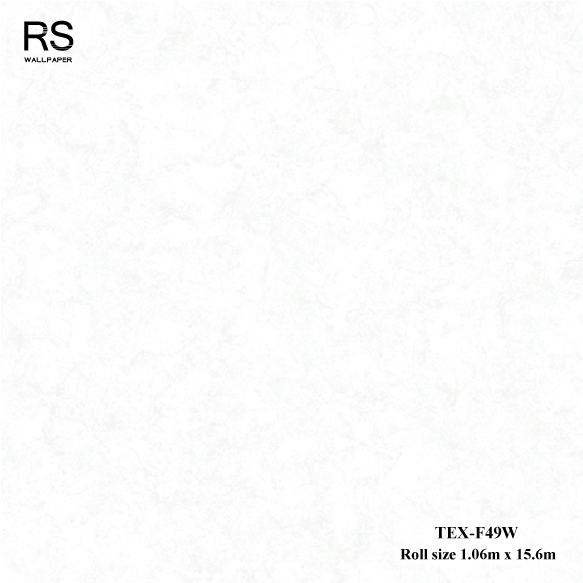 วอลเปเปอร์ลายปูนเปลือย สีขาวอมเทาอ่อน TEX-F49W