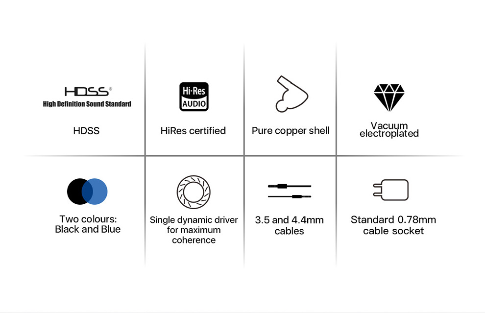 ขาย Hiby Seed 2 หูฟัง Dynamic รองรับ Hi-Res บอดี้ Pure copper สายชุบเงินถัก 4