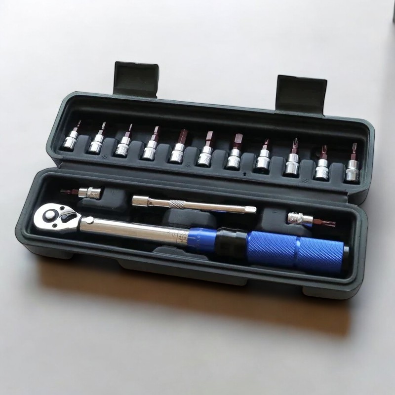 ครบชุดพร้อมใช้งาน! ชุดประแจปอนด์จักรยาน 15 ชิ้น ปรับแรงบิดได้ 2–24Nm