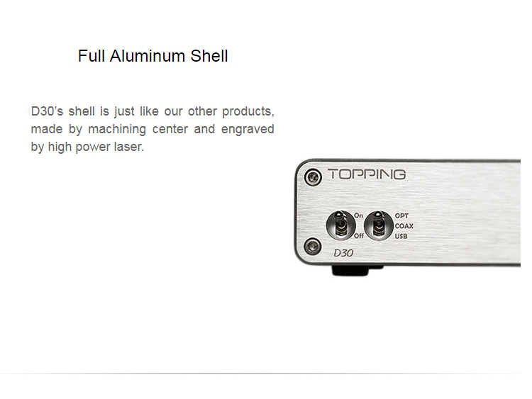 ขาย Topping D30 DAC ตั้งโต๊ะชุดใหญ่ชิป Cirrus CS4398 รองรับ DSD Hi-res