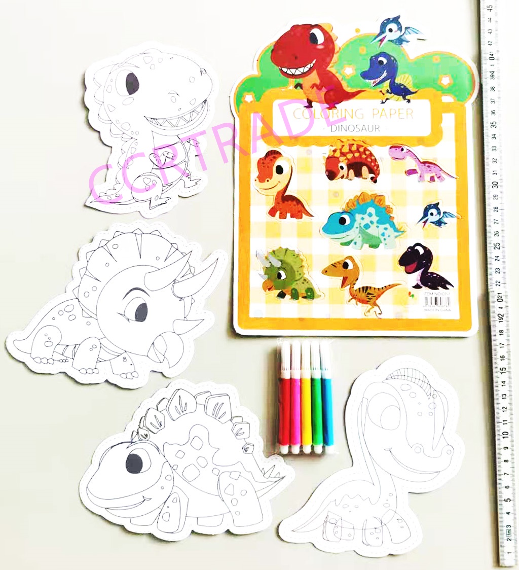 ชุดระบายสีการ์ตูน+ปากกาเมจิ 5 สีถุง 27.5 ซม.(คละแบบ)