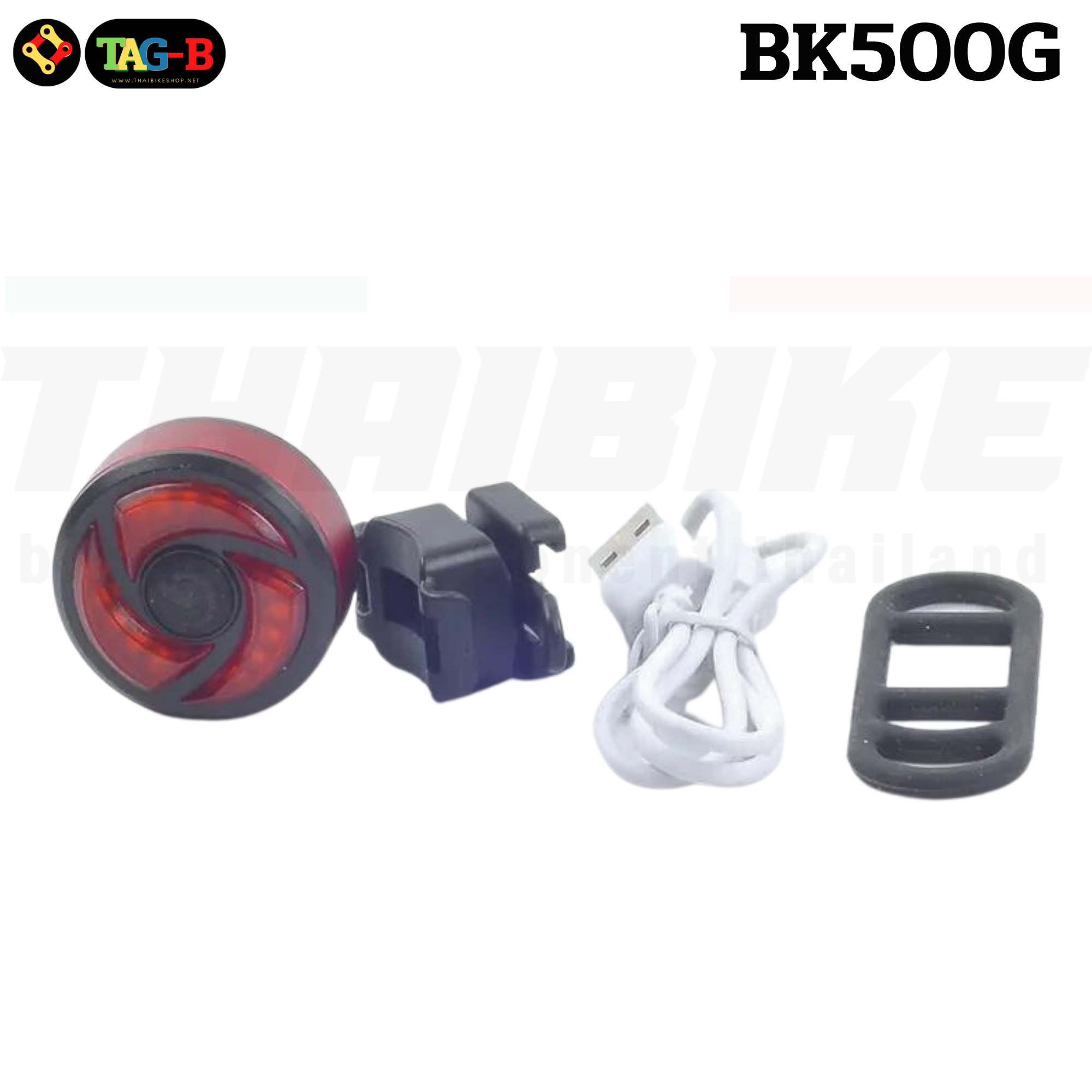 ไฟท้ายจักรยาน Machfally BK840G BK500 USB rechargeable bike light